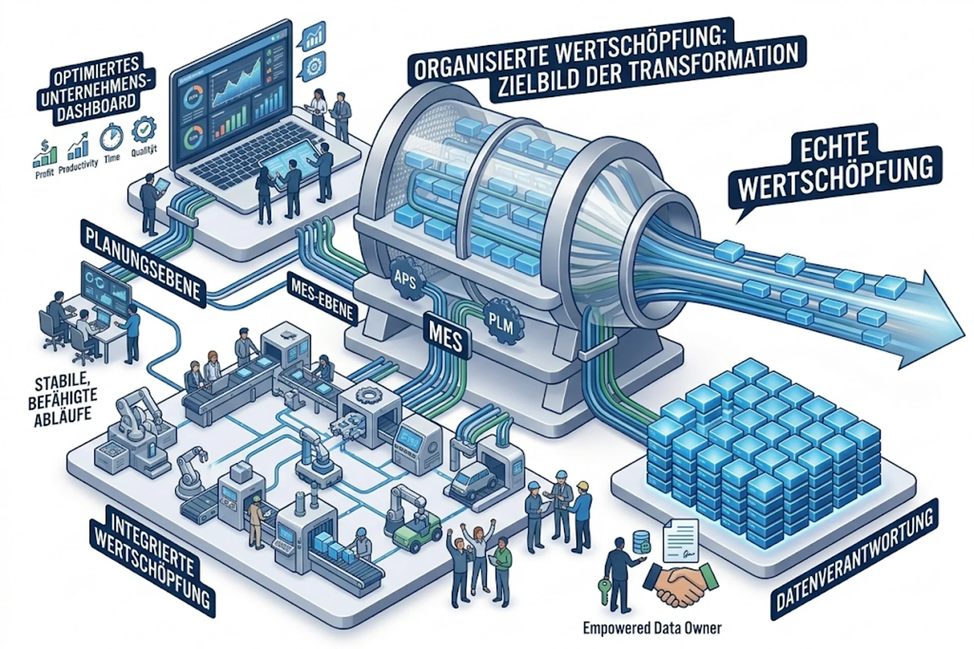 APS, PLM, MES: Die Einführung eines Systems allein rettet ihre Operations nicht
