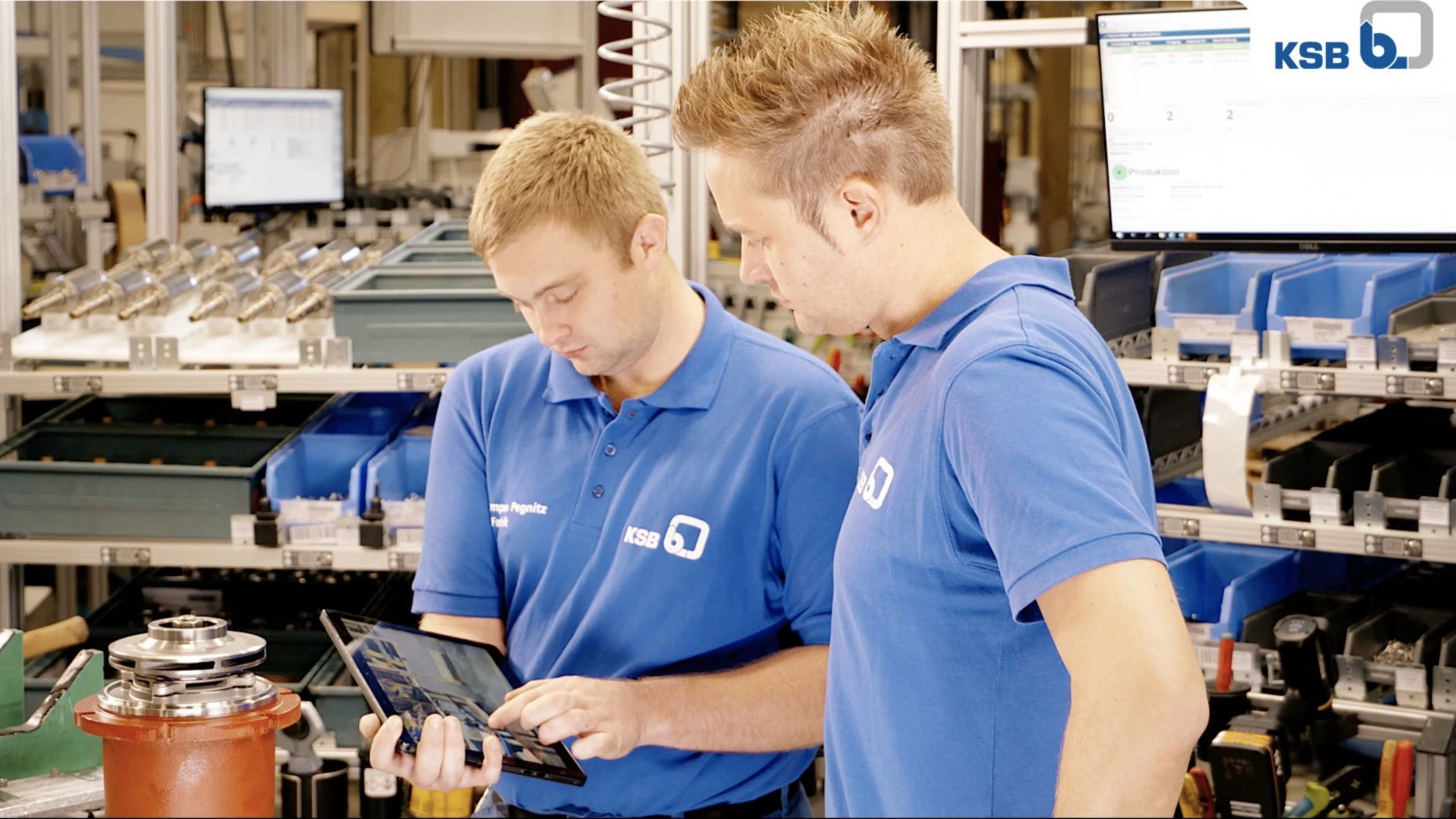 The webinar provides a structured overview of all the process, technology and organizational topics that need to be considered. Image: Digital transformation at pump manufacturer KSB.