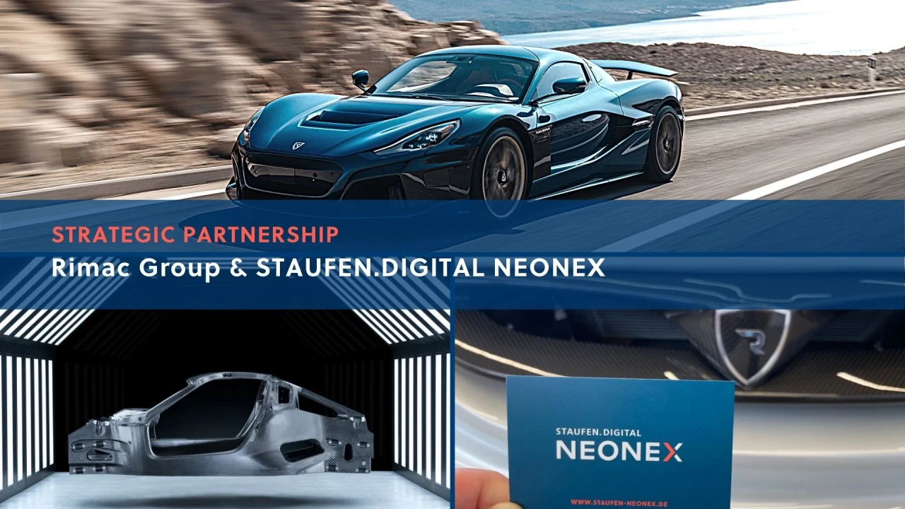 STAUFEN.DIGITAL NEONEX geht mit Rimac eine Zusammenarbeit ein.